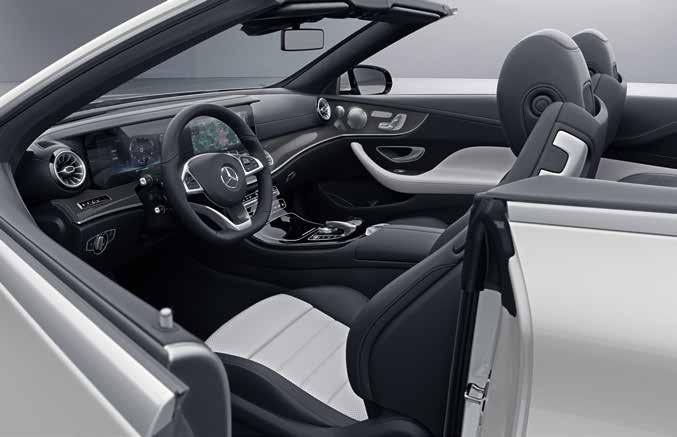 tunnelmavalaistus. Auton ulkopuolella AMG-kevytmetallivanteet ja AMG Styling pitävät huolen kauttaaltaan vahvasta ja urheilullisesta ilmeestä.