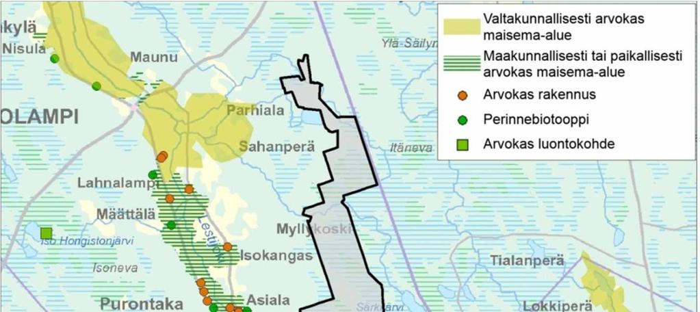 Lähin hankealuetta sijaitseva lentokenttä/lentopaikka on Kannuksen Eskolan lentopaikka, joka sijaitsee noin 20 kilometriä hankealueen pohjoisosasta luoteeseen.