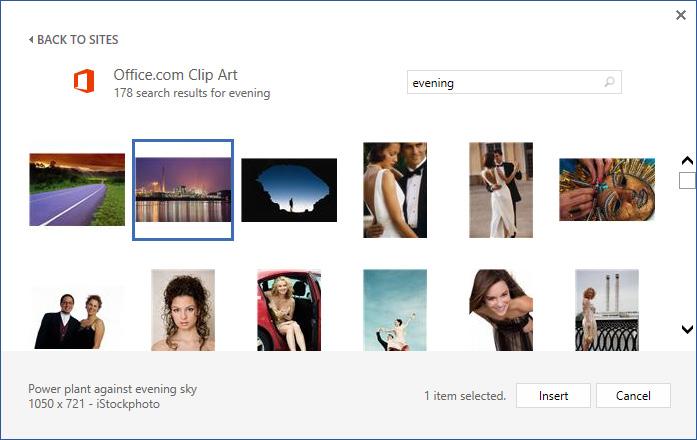 Online-kuvien lisääminen Online-kuvia voit ladata ilmaiseksi Office.com palvelusta, tarjolla on satoja valmiita piirros-, animaatio- ja valokuvaleikkeitä.