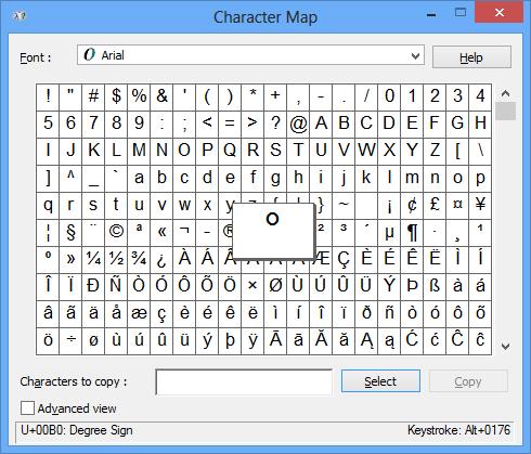 Merkistö (Character Map) Erikoismerkkejä löydät Windows-käyttöjärjestelmän Character Map (Merkistö) -apuohjelmasta.
