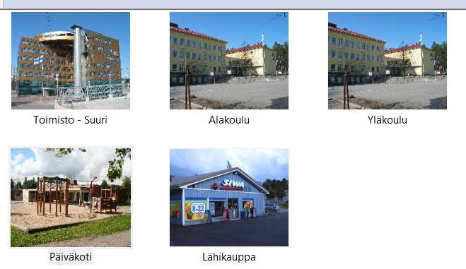 valitse kuvista rakennustyyppi, josta laskenta