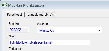 Aloita uusi laskenta pikalaskentamalleista