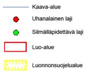 Valtakunnallisesti rakkosammal on silmälläpidettävä laji. Sammalkartoitus muiden kuin lahokaviosammalen osalta ei ole kuitenkaan kattava.