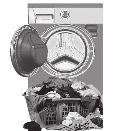 Koneen käyttäminen 5.9 Pesu- ja kuivausohjelmat HUOMIO Kone puhdistaa pyykistä irtoavan nukan A automaattisesti kuivauksen aikana. Kone käyttää vettä kuivauksen aikana.