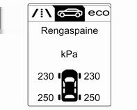 H : enintään 210 km/h V : enintään 240 km/h W : enintään 270 km/h Pyörimissuunnan merkinnällä varustetut renkaat Jos renkaisiin on merkitty pyörimissuunta, merkin on osoitettava ajosuuntaan.