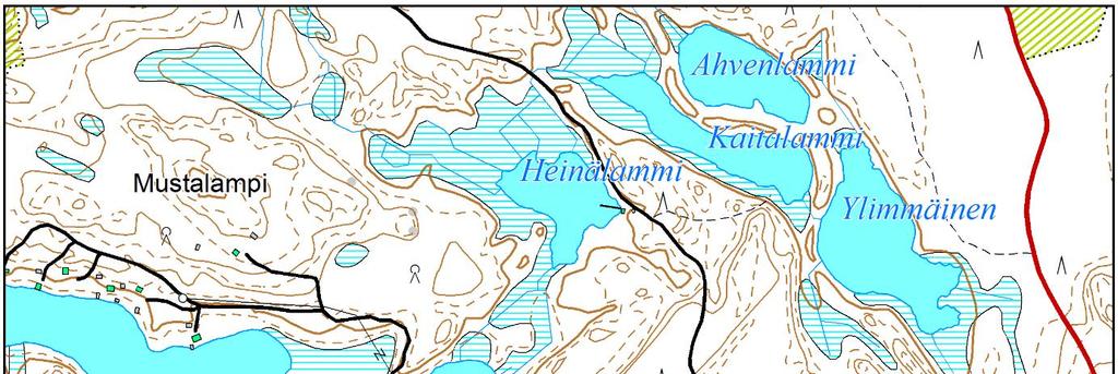 Tarkoituksena oli selvittää Paskolammin happi- ja rehevyystilanne kesän ja talven lämpötilakerrosteisuuskausina. Järvestä on aikaisemmin otettu yhdet vesinäytteet tammikuussa 1994. Kuva 1.