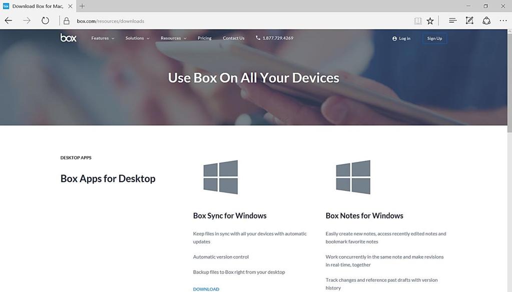 2.2 Box Sync -sovelluksen asentaminen ja käyttöönottaminen Mene osoitteeseen https://www.box.