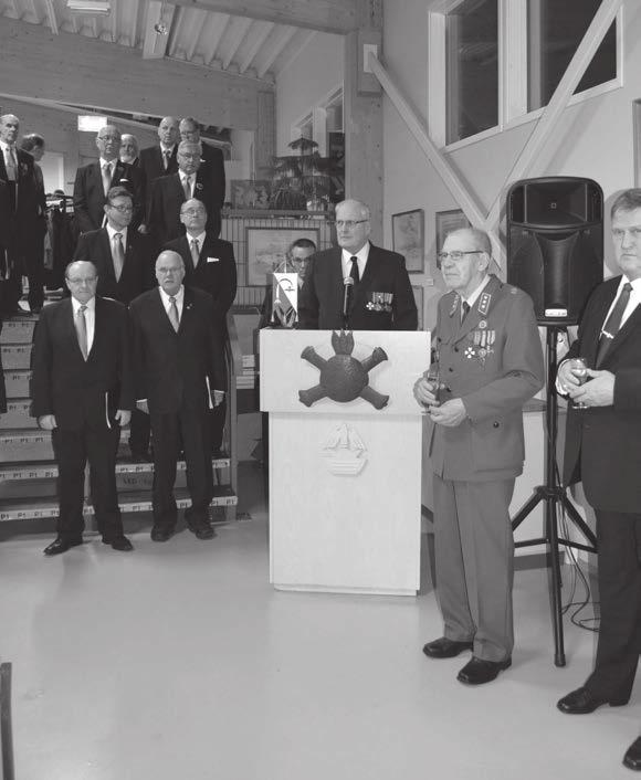 Iltajuhla alkoi ilmatorjuntasäätiön varapuheenjohtaja Matti Heinäsen tervetulopuheella, jonka lopuksi suoritettiin palkitsemiset.