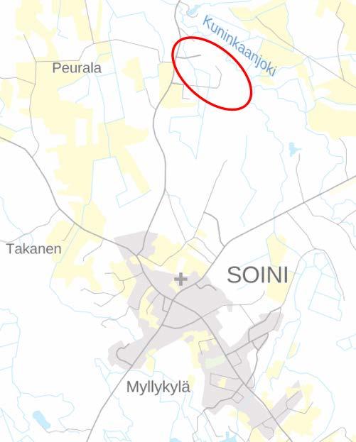 1. PERUS- JA TUNNISTETIEDOT 2 1.1 ALUEEN SIJAINTI Suunnittelualueen koko on n. 34 ha ja se sijaitsee n.