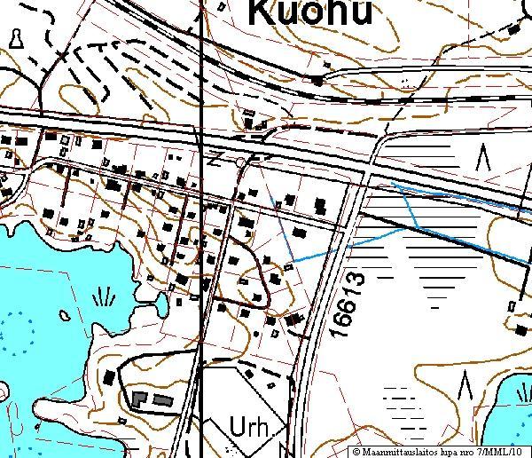 ESIMERKKITAPAUS JYVÄSKYLÄSTÄ - KUOHU Koulu Omakotitalohanke Ei asemakaavaa eikä oikeusvaikutteista yleiskaavaa Tilan pinta-ala 1950 m 2