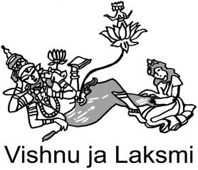 Hindujumalia Vishnu, rakkauden jumala, ja