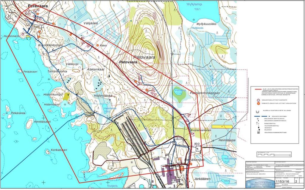 FCG SUUNNITTELU JA TEKNIIKKA OY Kaavaselostus 13 (94) 2.5 Tekninen verkosto Alueen nykyiset toiminnot ovat teknisen verkoston piirissä.