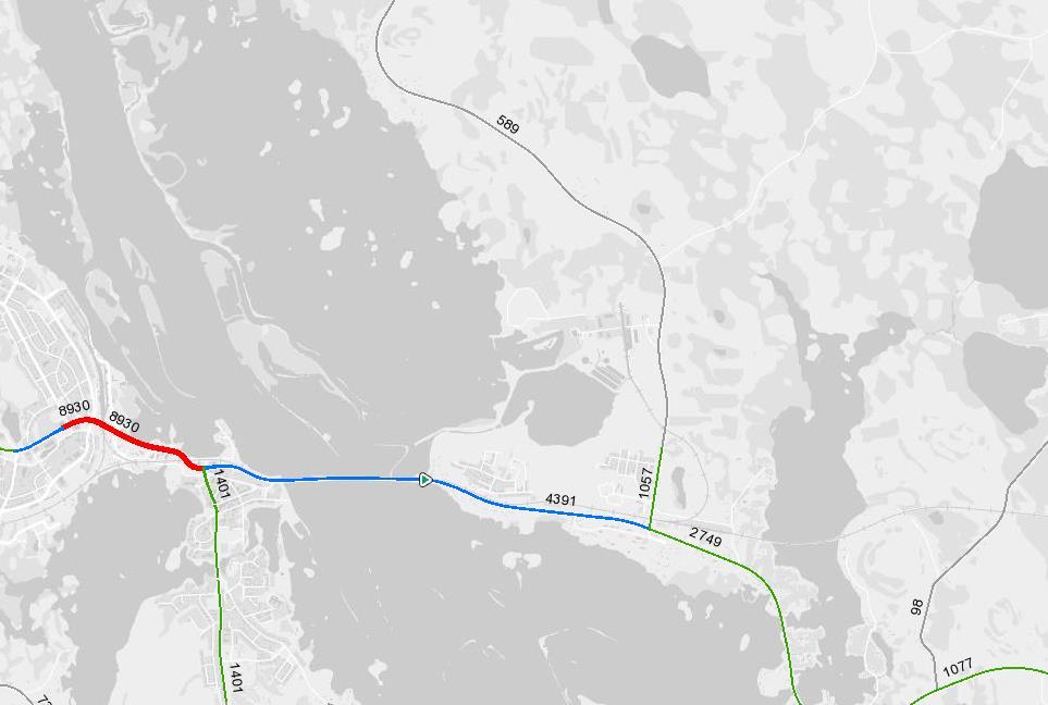 FCG SUUNNITTELU JA TEKNIIKKA OY Kaavaselostus 14 (94) 2.6 Liikenne Kaava-alueen läheisyydessä päätie on valtatie 5 (E63), joka kulkee kaava-alueen eteläpuolella.