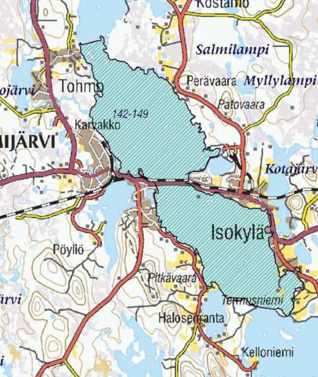 FCG SUUNNITTELU JA TEKNIIKKA OY Kaavaselostus 26 (94) Entisen sellutehtaan jätevesiallas on maakunnallisesti arvokas lintualue (MAALI).