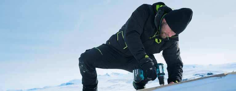SUOJAVAATTEITA SUOJAVAATTEITA 71161 MAGNI SHELL JACKET 439 DARK LIME, BLACK 100% Polyamide - 187g/m² EN 343 3,3 100 %