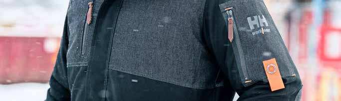 HELLY HANSEN WORKWEAR 2017 MJØLNIR 76269 MJØLNIR WINTER JACKET 975 DARK GREY/DEEP STEEL, 999 BLACK/DENIM BLACK 79% Cotton, 21% Polyester - 295 g/m² YKK Vislon -vetoketju edessä keskellä Ei