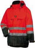 HUOMIOVAATTEET 71377 LUDVIKA PARKA 265 EN ISO 20471 ORANGE/NAVY, 369 EN ISO 20471 YELLOW/CHARCOAL 100% Polyester - 200g/m² Contrast color 100% Polyester- 140g/m² Huomiovaate EN ISO 20471, luokka 3