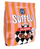 1/8/40 lava/pall *6416453073210* 707319 Suffeli Bites Salmiakki 175 g 10 kpl/myks, st./förs.enh.