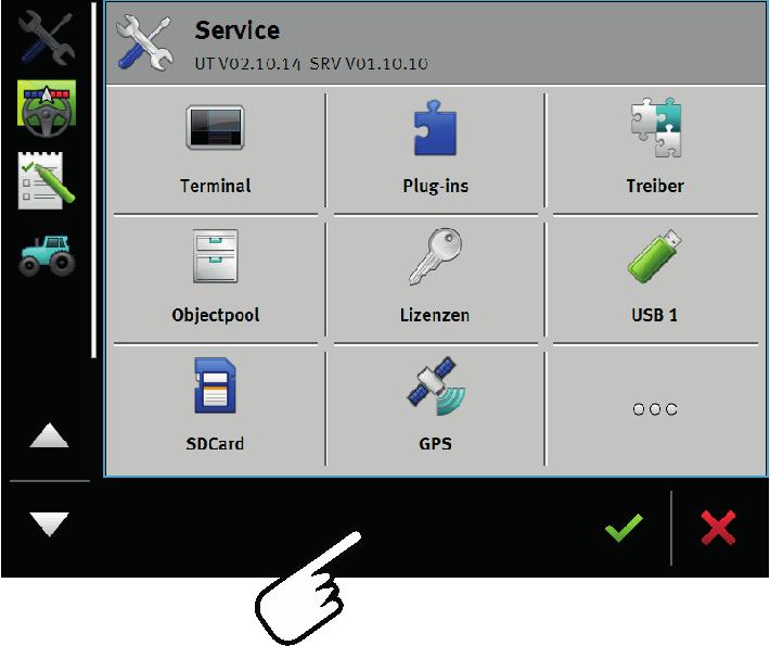 I Terminal TOUCH800 Jos pääikkuna on varattuna, jo avattu sovellus siirretään vapaaseen lisäikkunaan.