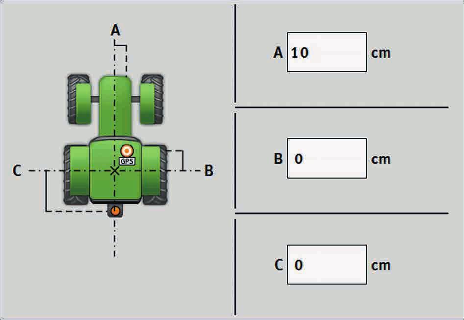 þ Olet liittänyt työasentoanturin päätteeseen suoraan tai signaalipistorasian välityksellä. þ Olet valinnut parametriksi Anturityyppi analogisen anturin. 1. Avaa Tractor-ECU-sovellus. 2.