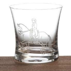 Engraving Crystal Glass Classic Collection Dressage Dressage Engraved Desing Crystal