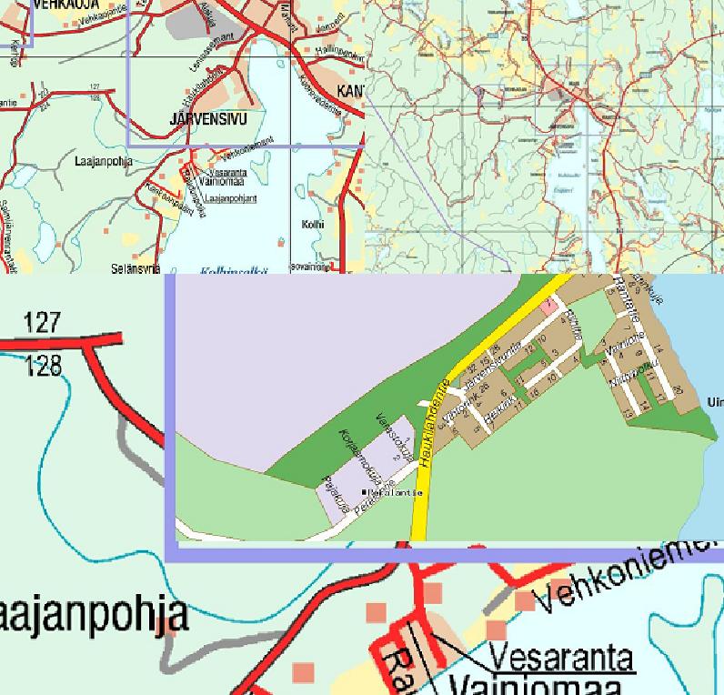 SELOSTUS 3 (16) 1.2 Kaava-alueen sijainti Suunnittelualue sijaitsee Jämsässä, Hallin taajaman lounaisosassa. Alue rajoittuu etelässä Peräläntiehen. Kuva 1.