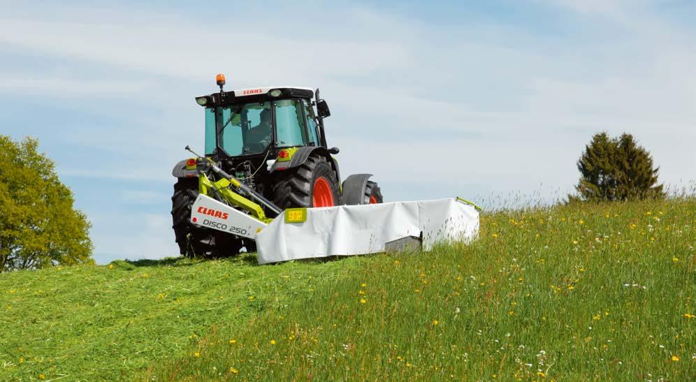 Vankkaa niittotekniikkaa. Takaniittolaitteet Inline-lautaspalkilla 2750c DISCO 27 DIS 50 CO c CLAAS Inline-lautaspalkit. Kevennys.