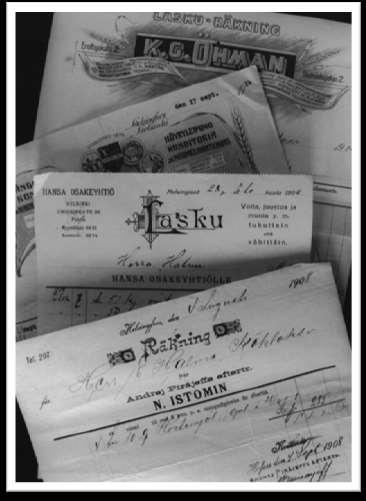 Vanhoista asiakirjoista voidaan myös lukea että 1917 ja 1918 oli vaikeita aikoja koska jauhotoimitukset hoidettiin silloin Espoon elintarvikelautakunnan kautta ja laskuista päätellen