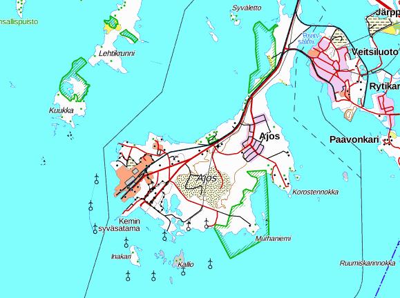 FCG SUUNNITTELU JA TEKNIIKKA OY Raportti 2 (9) 5.10.2016 2.3 Pohjavesialueet 2.4 Pintavedet Kuva 1. Tutkimusalueen sijaintikartta. Tutkimusalueen likimääräinen rajaus on esitetty sinisellä.