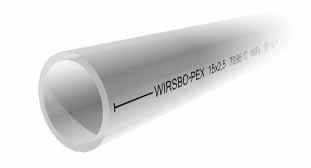 Materiaaliominaisuudet Wirsbo-PEX, ristisilloitettu polyeteeni Wirsbo-PEX-virtausputkien perusmateriaali on suuritiheyksinen polyeteeni, jonka molekyylipaino on suurempi kuin tavallisilla
