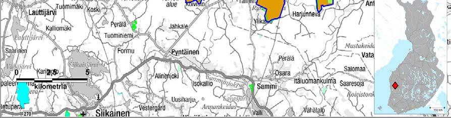 alueita, jotka eivät ole Natura 2000 -verkoston kohteita (ml. Isokeidas 183 ha).