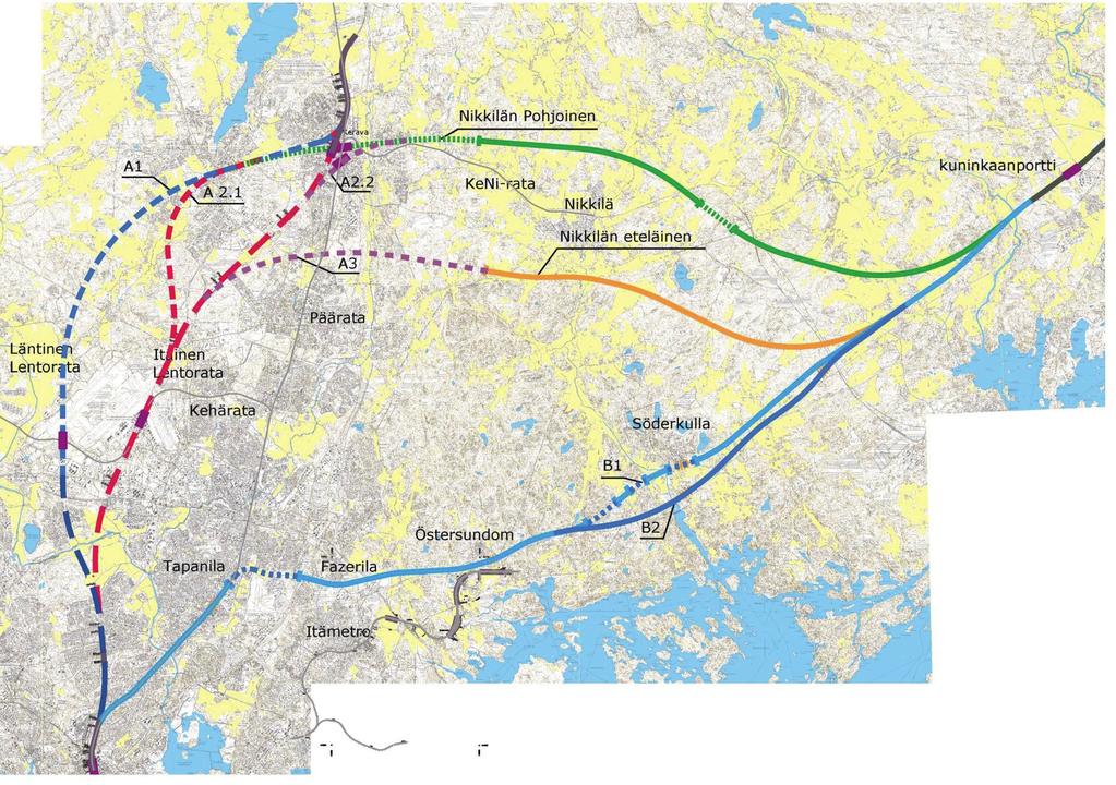 15 Helsingin ja Tallinnan välisen liikennejärjestelmän kehittämistä tulee selvittää lähtökohtana nykyinen laiva- ja lentoliikenne sekä sen parantaminen mahdollisilla junalautta- ja tunneliyhteyksillä.