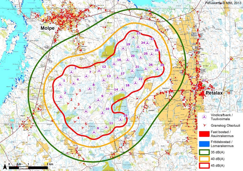 FCG SUUNNITTELU JA TEKNIIKKA OY Natura-arviointi 16 (62) 3.4 Vaikutusalue ta mm. kosteikkoihin kohdistuvien elinympäristömuutosten kautta.