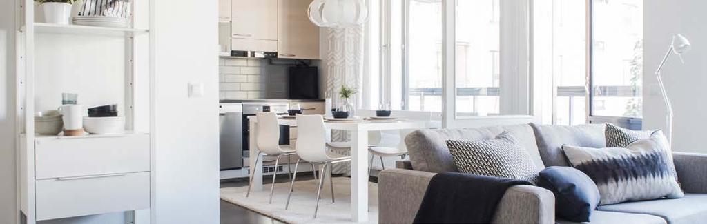 Huolella suunniteltujen yksiöiden, kaksioiden ja kolmioiden koot ovat 27,5 69,5 m².