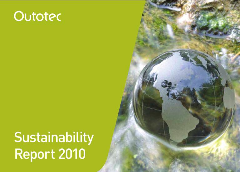 Outotec Oyj Tuomariston kunniamaininta Outotec nousi heti ensimmäisellä vastuullisuusraportillaan, Outotec Sustainability Report 2010, parhaiden raportoijien joukkoon.
