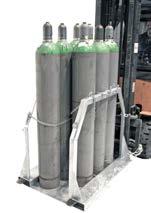 turvalliseen siirtelyyn ja säilytykseen Nämä tukevat kaasupullolavat sopivat kaasupullojen turvalliseen siirtelyyn ja säilytykseen. 4, 8 tai 12:lle kaasupullolle. ø 250 mm.