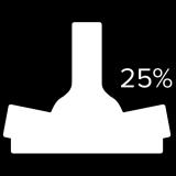 hitsejä, mutta se tarvitsee vain 75 80 % siitä lämmöntuonnista, mikä tarvitaan saman tunkeuman