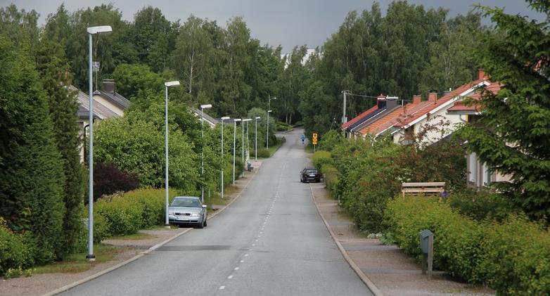 Kartta Rauman kaupungin kaavoitus Arvoluokitus Maakunnallinen. Alue kertoo Rauman 1940- ja 1950-lukujen voimakkaasta väestönkasvusta ja sen takana olleessa teollisuuden vahvasta asemasta kaupungissa.