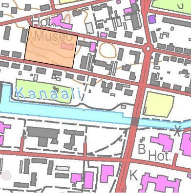 Merimuseo ja sen ympärillä oleva puisto Kartta: Kuvaus Merimuseo ja sen ympärillä oleva puistoalue sijaitsevat korttelissa 215.