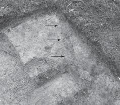 It appears that this structure had been dug into the ground as what appeared to be the outlines of a dugout were observed surrounding the structure (Kuusela 2012: 12 14).