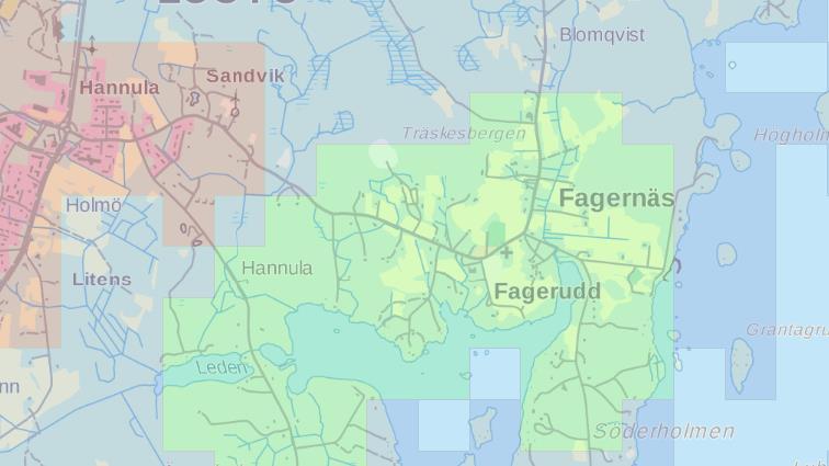 1-8 Kuva 3. Ote yhdyskuntarakenteesta (YKR). Vihreä väri osoittaa kyläalueita. SYKE/YKR Palvelut Kaava-alueella ei ole palveluita.