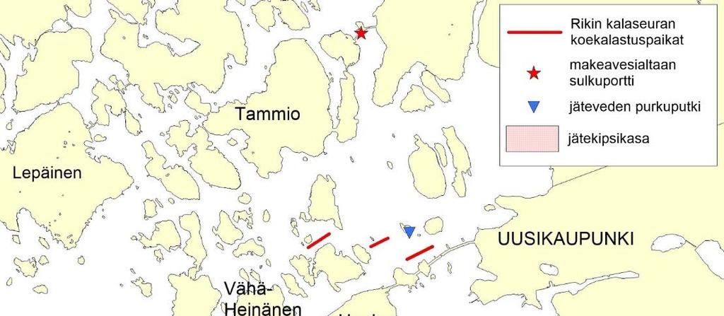 pyydysten nopea likaantuminen, runsas vesikasvillisuus, veden sameus ja kalavesien pilaantuminen.