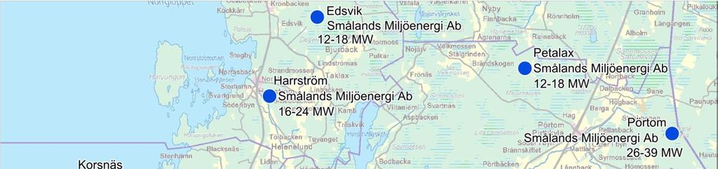 14 3.5 Hankkeen liittyminen lähiseudun muihin hankkeisiin Närpiön Rangsbyn läheisyyteen sijoittuvista olemassa olevista ja suunnitelluista tuulivoimapuistohankkeista on esitetty oheisella kartalla