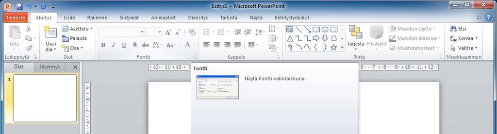 Valintaikkunat Office 2010 -ohjelmista löytyvät perinteiset Windows-valintaikkunat (Dialog box). Valintaikkunoissa voit tehdä useita yksityiskohtaisempia toimintoja ohjaavia asetuksia.