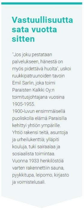 Pg. 23 Sosiaalinen vastuu keskittyy ihmiseen Sosiaalinen vastuu keskittyy ihmiseen Nordkalkin menestys riippuu sen asiakkaiden menestyksestä ja kaikkien sidosryhmien - työntekijöiden, omistajien,