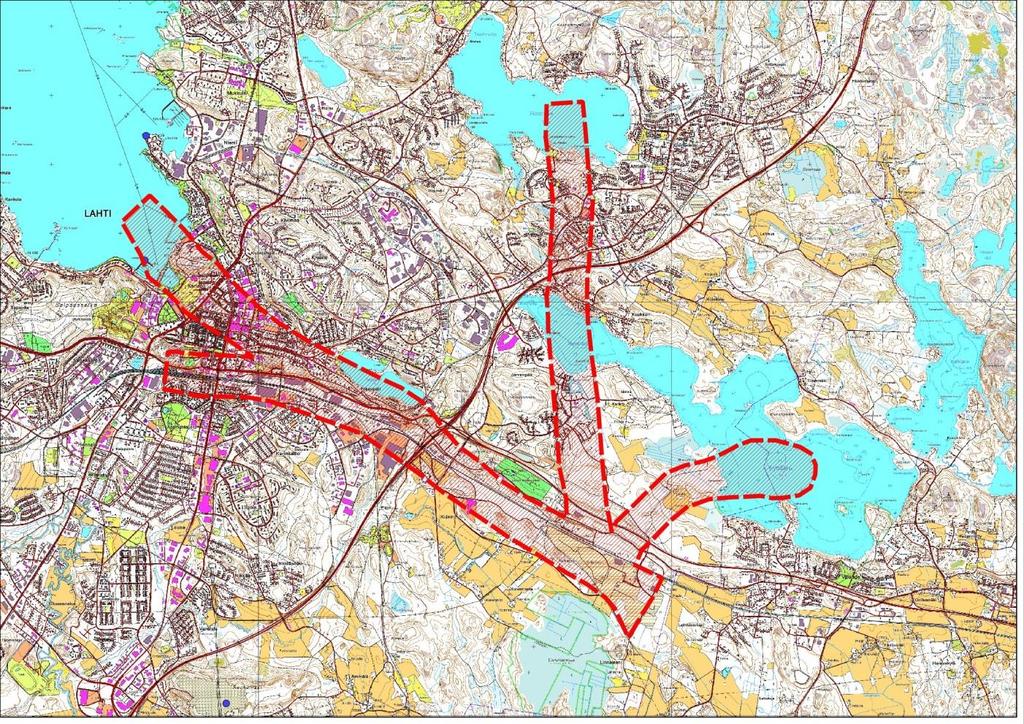 Lahden lentoreitit -