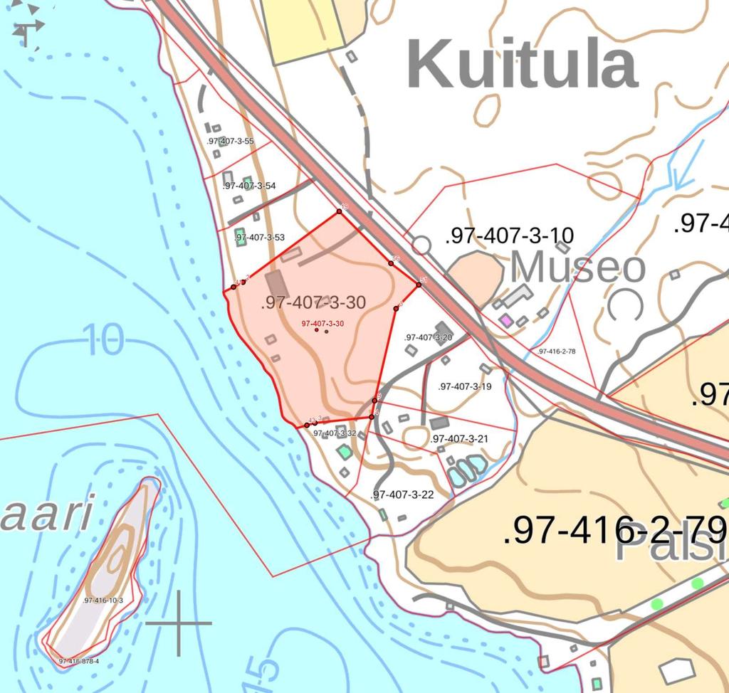 Maankäytönsuunnittelu HIRVENSALMI Länsiosan rantaosayleiskaavamuutos 2 Kaava-alue, maanomistus ja tavoitteet Kaavamuutos-alue on yksityisen maanomistajan omistuksessa ja koskee tilaa 407-3-30