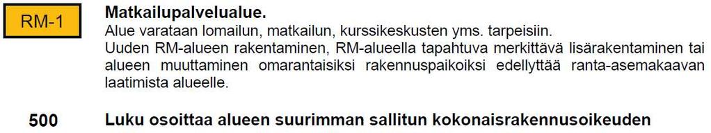 KUVA 4: Ote Länsiosan rantaosayleiskaavasta kaavamuutosalueen kohdalta Kaavamuutosalueelle on yleiskaavassa osoitettu RM-1 / 800 ja M -aluevarausmerkinnät. 3.3 Asemakaava 3.