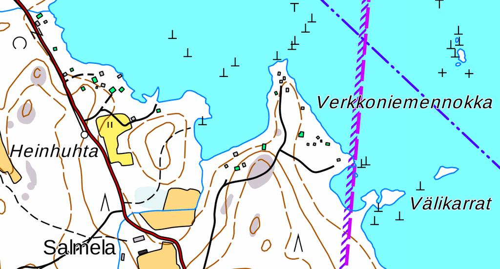 2 SUUNNITTELUALUE Rantakaavan muutos laaditaan alueelle, jonka koko on n. 5,6 ha. Suunnittelualue sijaitsee Pyhärannan Kukolan kylässä, n.