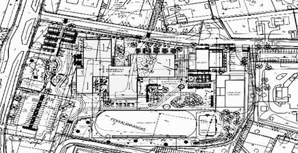 Kuva 2.Uuden koulualueen asemapiirros. 1 SUUNNITTELUN LÄHTÖKOHDAT 1.